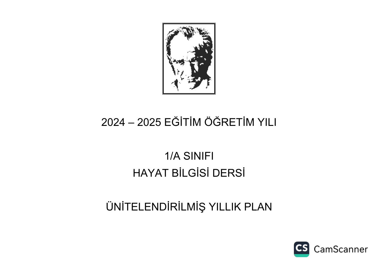 1. Sınıf Hayat Bilgisi Yıllık Plan PDF İndir – Komisyon