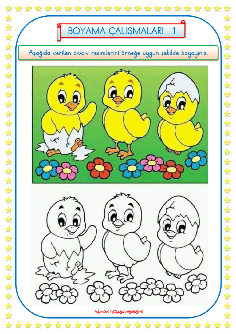1.SINIF BOYAMA ÇALIŞMALARI Kitap Kapağı