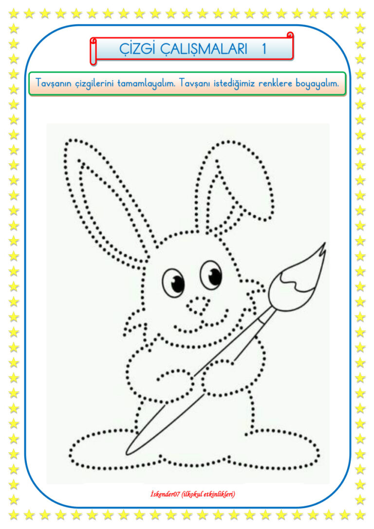 1.SINIF ÇİZGİ ÇALIŞMALARI Kitap Kapağı