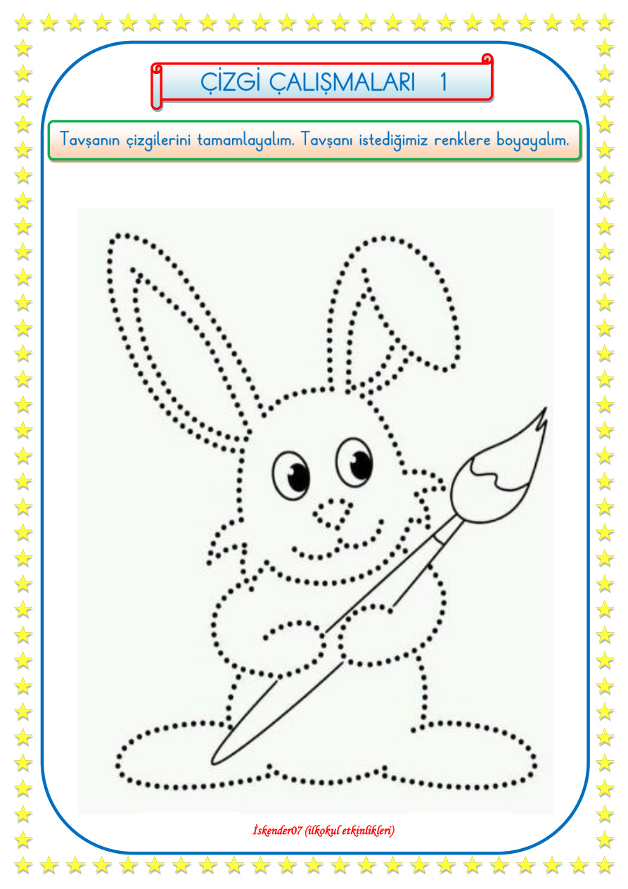 1. Sınıf Çizgi Çalışmaları PDF İndir – Komisyon