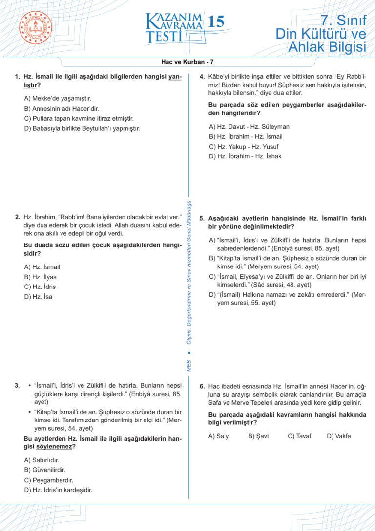 15 Hac ve kurban 7 Kitap Kapağı
