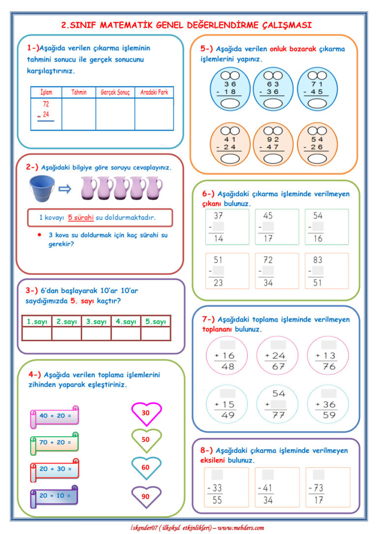 2.SINIF GENEL DEĞERLENDİRME Kitap Kapağı