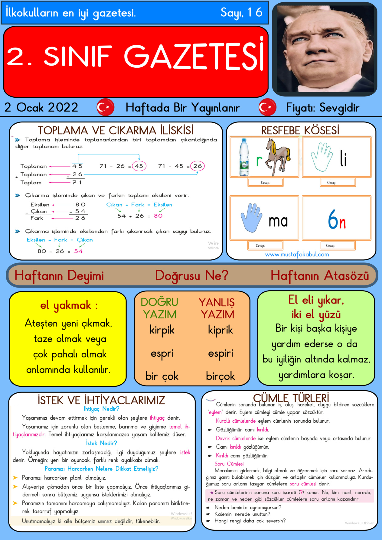 2. Sınıf 16. Sayı PDF İndir – Komisyon