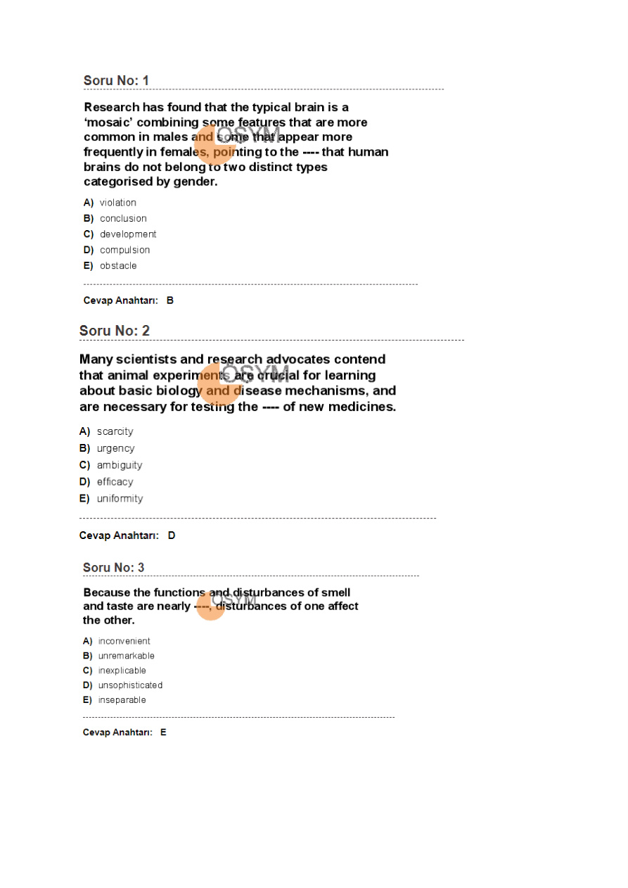 2019 Eylül YDS PDF İndir