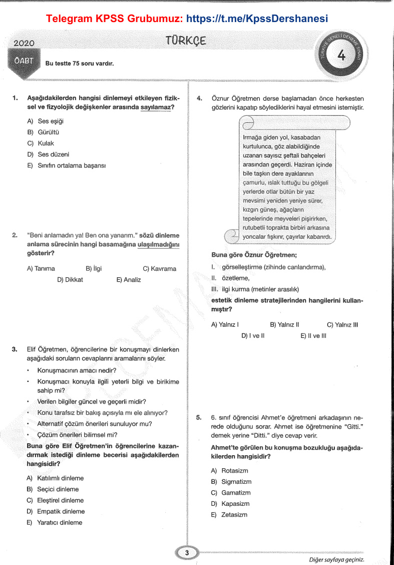 2020 Türkçe ÖABT Tg4 Pegem PDF İndir