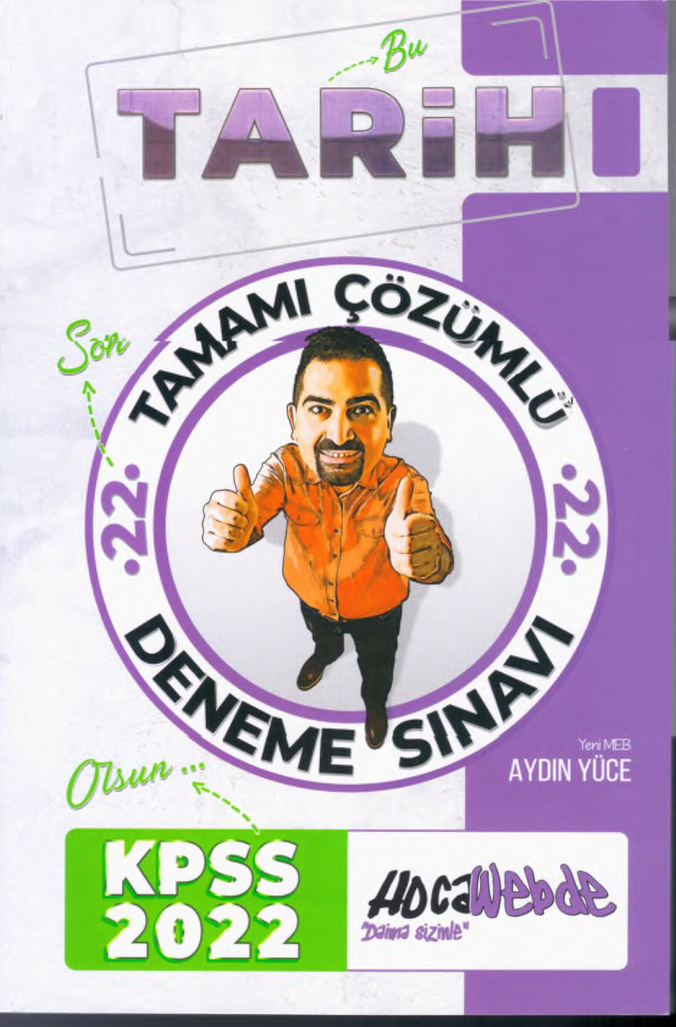 2022 Hocawebde 22 Tarih Denemeleri PDF İndir