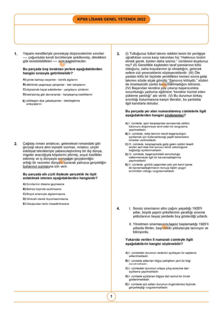 2022 KPSS temmuz Kitap Kapağı