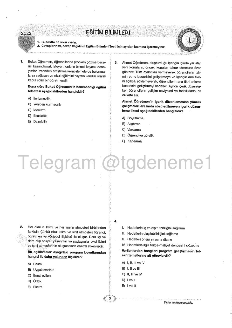 2022 Pegem TG 1 Eğitim Bilimleri PDF İndir
