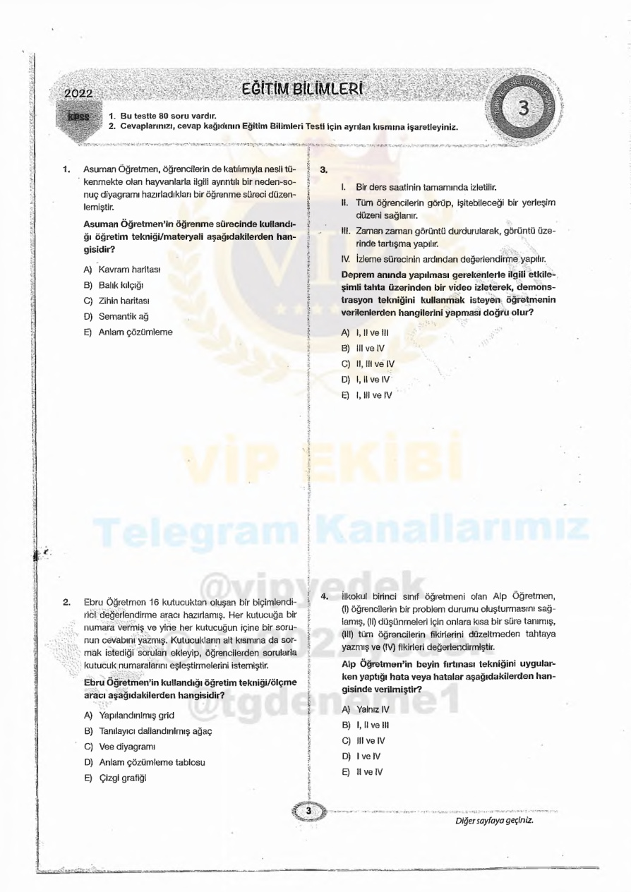 2022 Pegem TG 3 Eğitim Bilimleri PDF İndir
