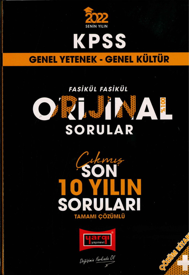 2022 Yargı Son 10 Yıl GY-GK Çıkmış Soruları PDF İndir