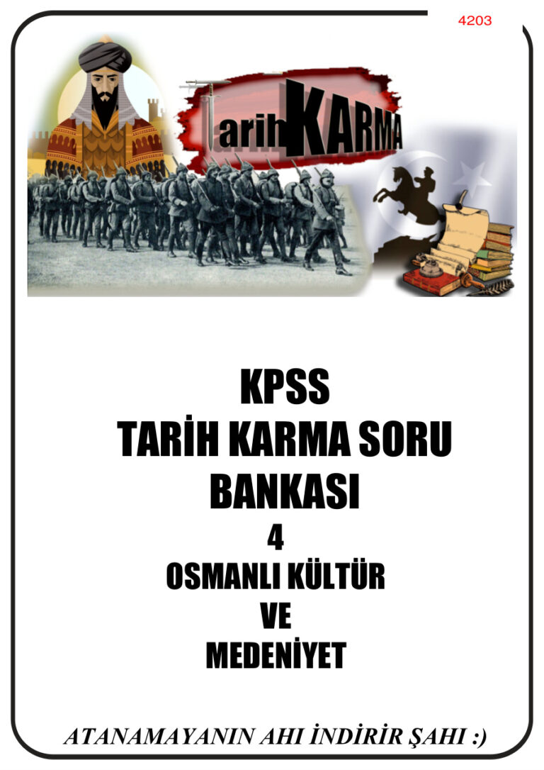 2024 KARMA TARİH OSMANLI KÜLTÜR VE MEDENİYET Kitap Kapağı