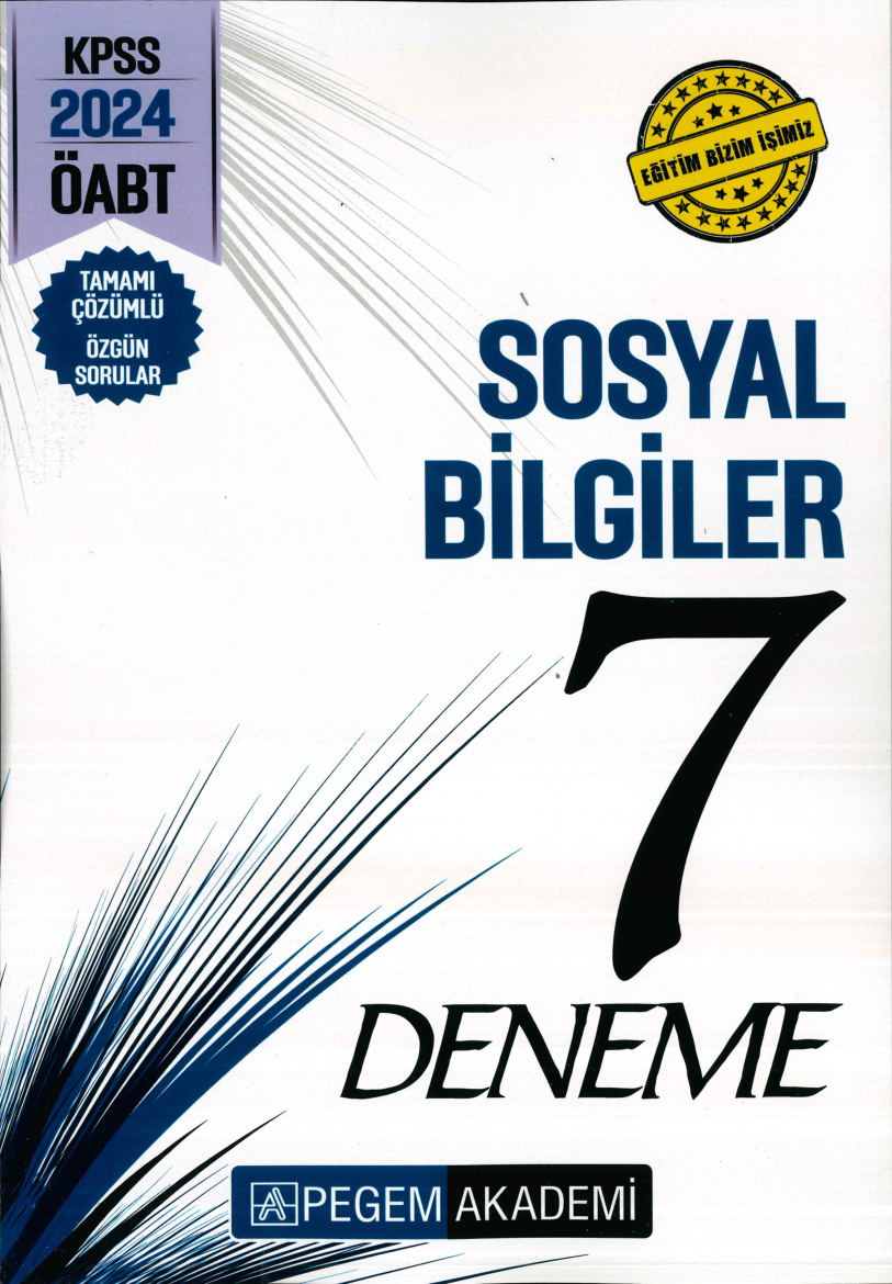 2024 ÖABT Sosyal Bilgiler Pegem 7’li Deneme PDF İndir – Komisyon
