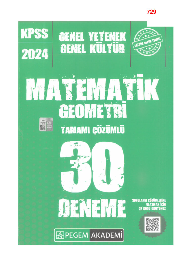2024 Pegem Mat Geo 30 lu Denemee 240120 155528 Kitap Kapağı
