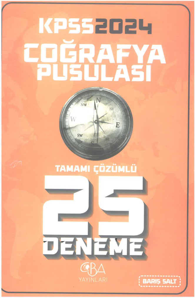 2024 CBA Coğrafyanın Pusulası 25 Deneme Çözümlü PDF İndir