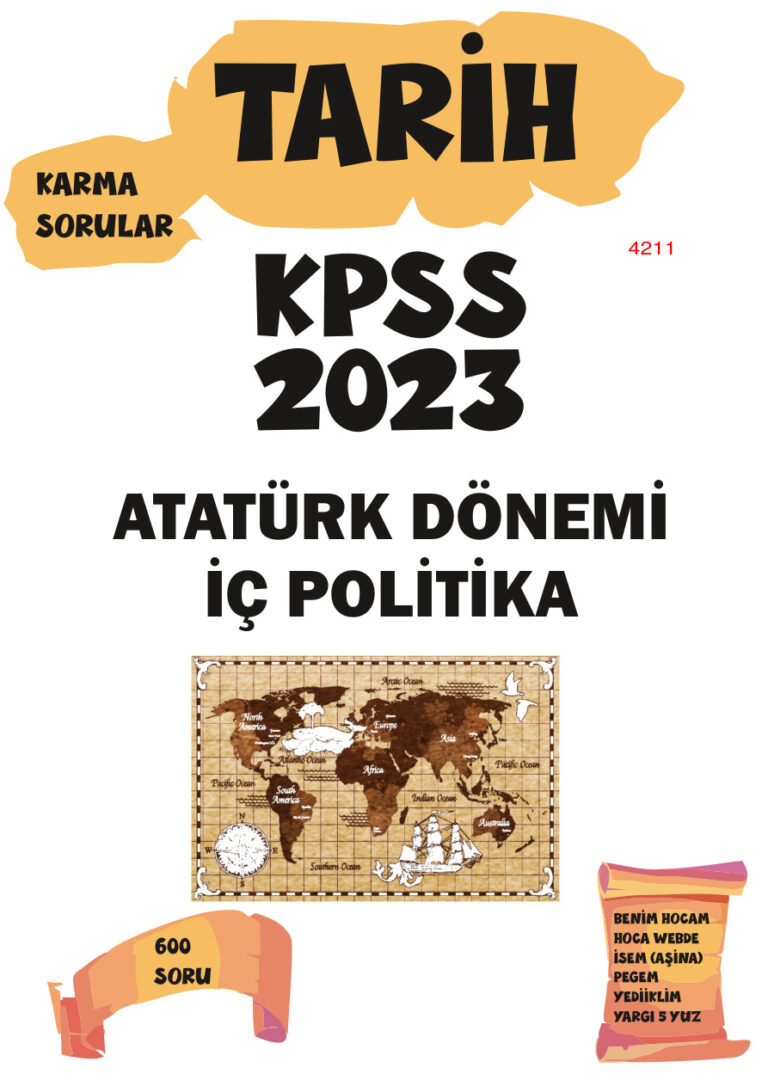 2024 Tarih Atatürk Dönemi İç Politika Karma Soru Bankası Kitap Kapağı
