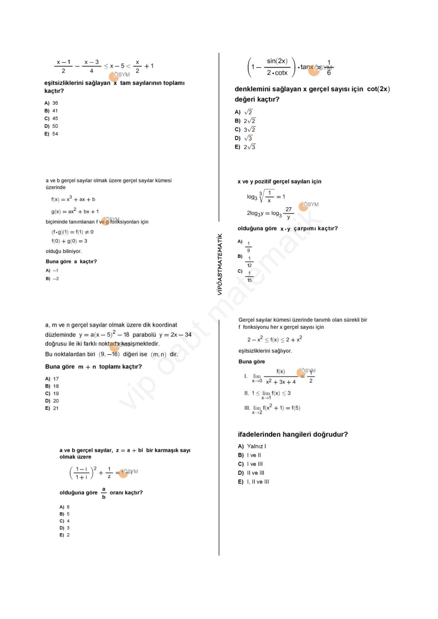 2025 Lise Matematik ÖABT PDF İndir
