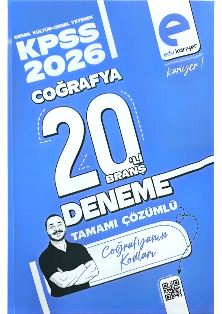 2026 KPSS COGRAFYA KODLARI 20'li BRANŞ DENEMESİ Kitap Kapağı