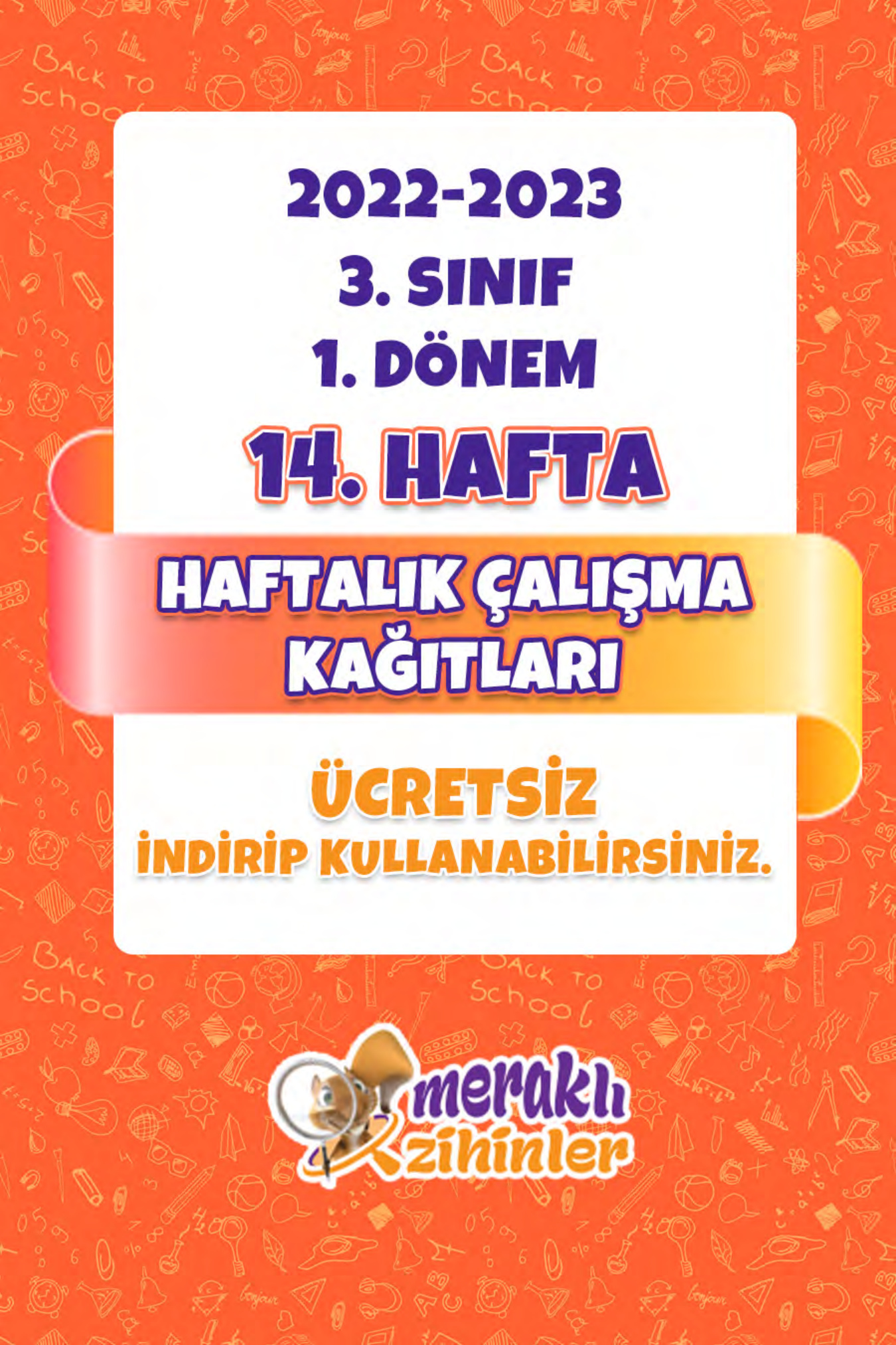 3. Sınıf Meraklı 14. Hafta Çalışmaları PDF İndir – Komisyon