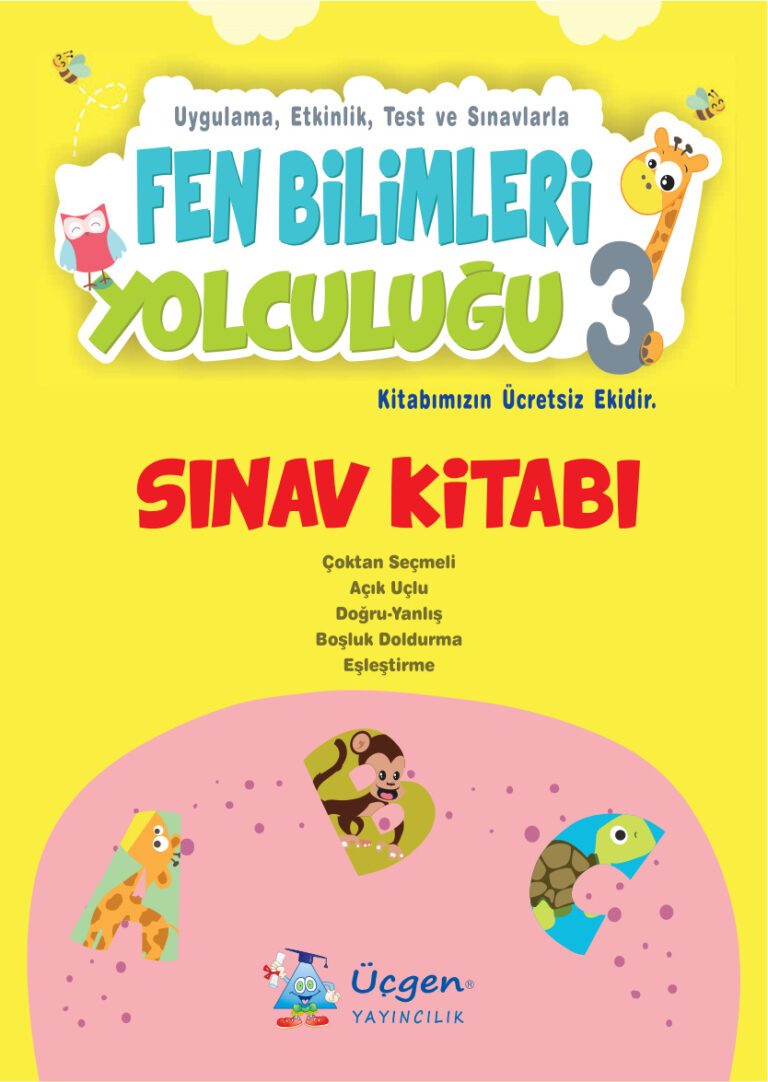 3. Sınıf Fen Bİlimleri Yolcuğu Sınav Eki Kitap Kapağı