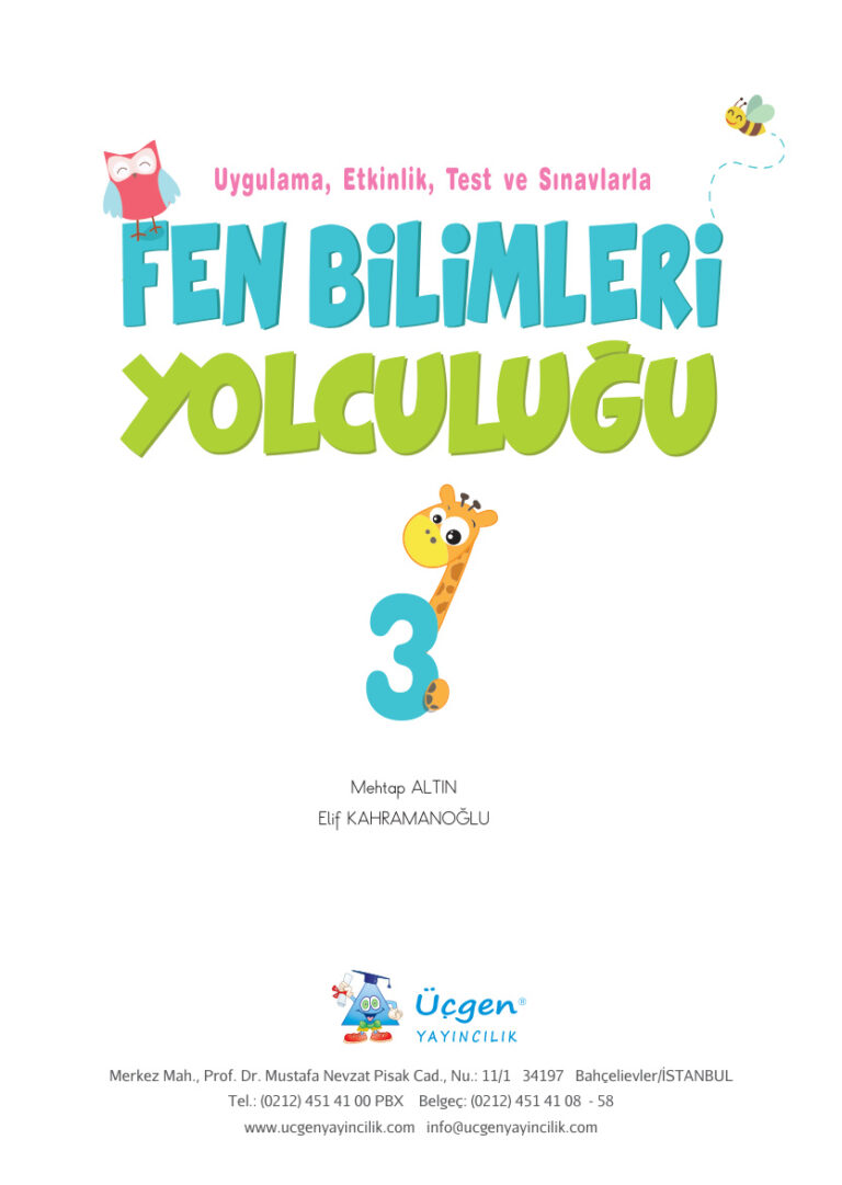 3. Sınıf Fen Bilimleri Yolcuğu Kitap Kapağı