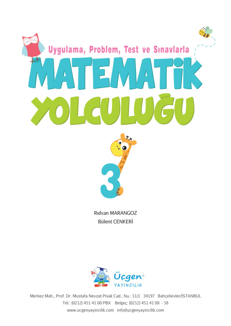 3. Sınıf Matematik Yolculuğu Kitap Kapağı
