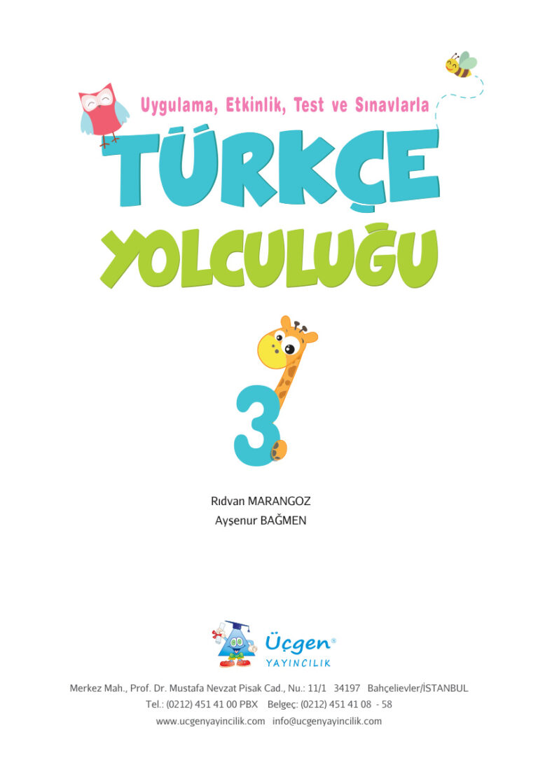 3. Sınıf Türkçe Yolculuğu Kitap Kapağı