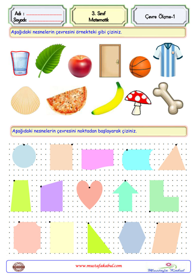 3.Sınıf Matematik Çevre 1 Kitap Kapağı
