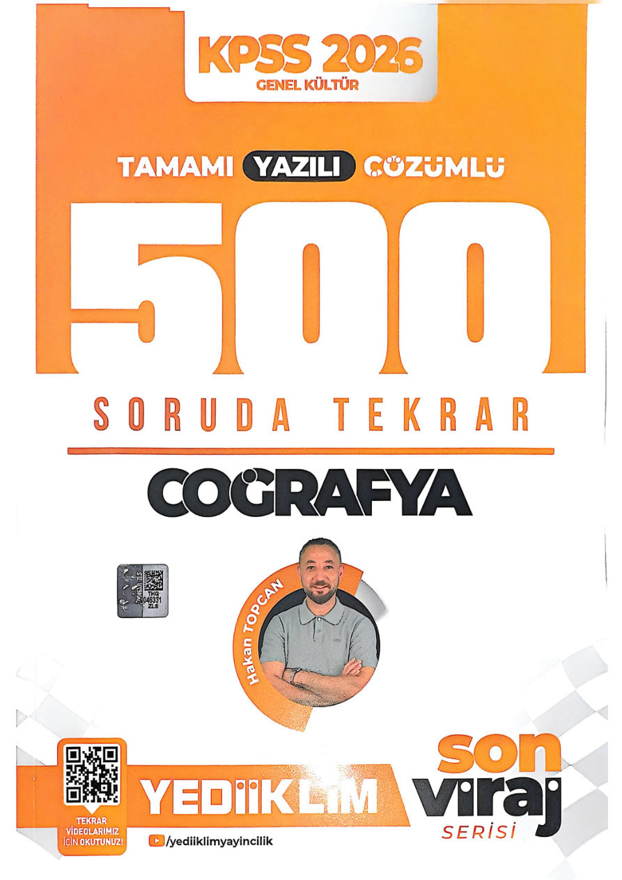 500 SORUDA COĞRAFYA SORU BANKASI SON VİRAJ YEDİİKLİM 2026 PDF İndir
