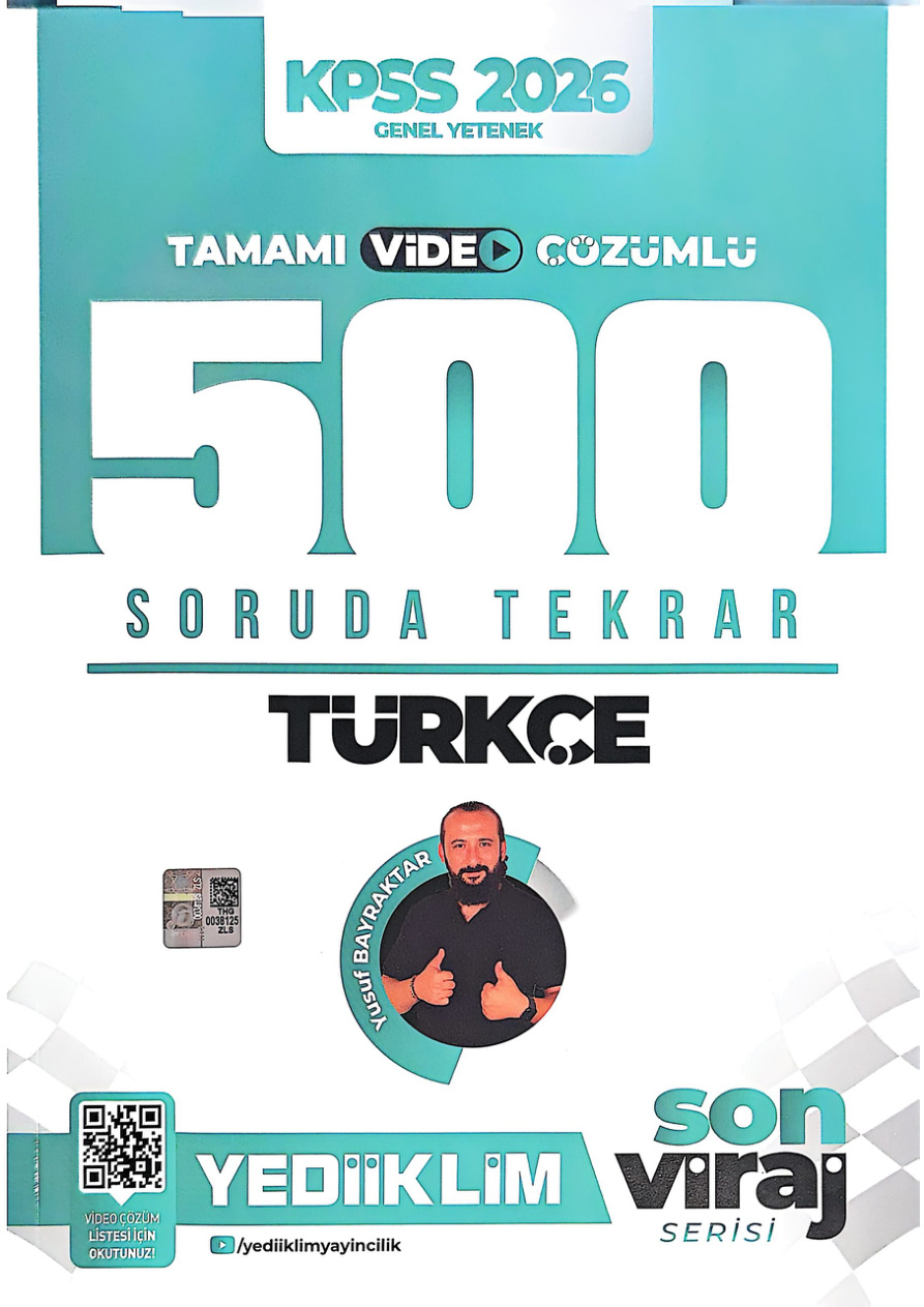 500 SORUDA TÜRKÇE SORU BANKASI SON VİRAJ YEDİİKLİM 2026 PDF İndir