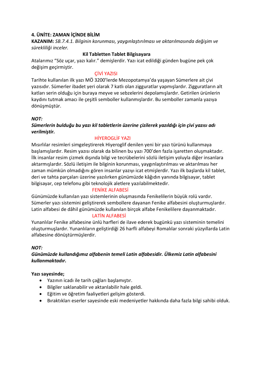 7. Sınıf Sosyal Bilgiler Konu Özeti 4-5-6-7. Üniteler PDF İndir – Komisyon
