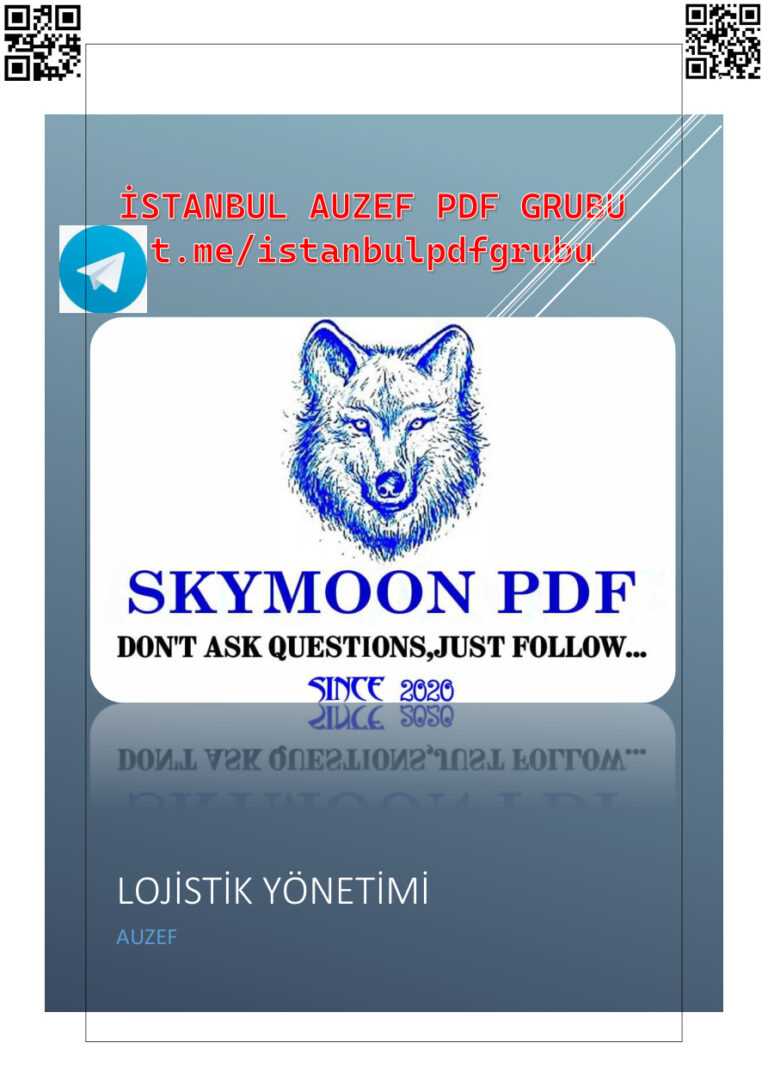 AUZEF LOJİSTİK YÖNETİMİ VİZE+FİNAL+BÜTÜNLEME Kitap Kapağı