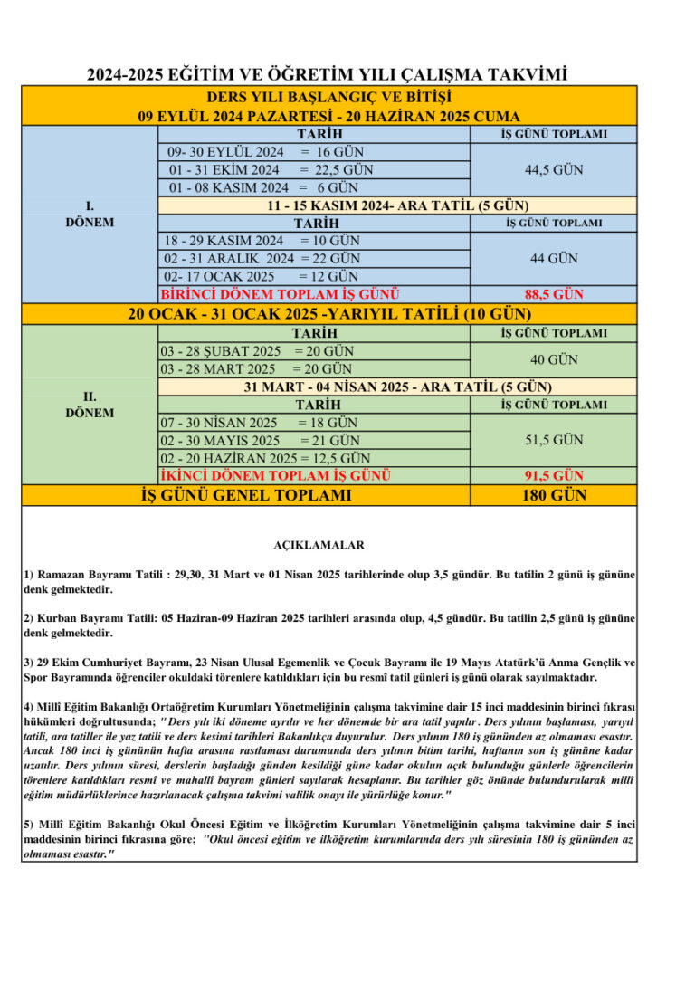 Calisma Takvimi Kitap Kapağı