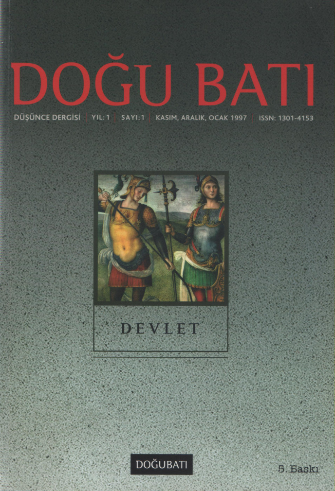 Doğu Batı Sayı 01: Devlet (Duplicate) PDF İndir