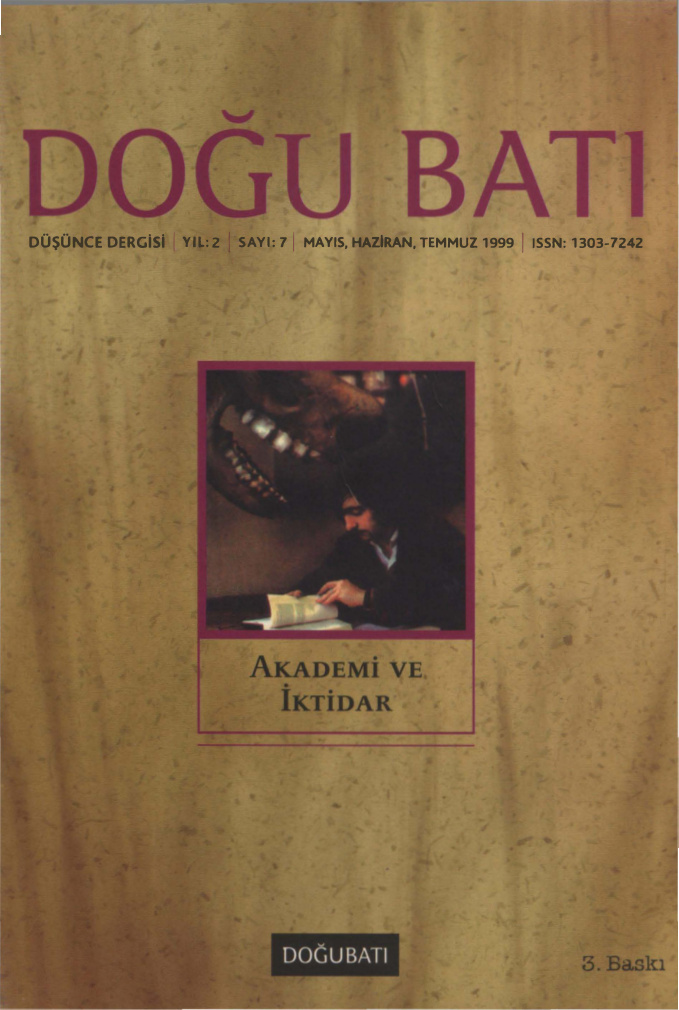 Doğu Batı Sayı 07: Akademi ve İktidar (Duplicate) PDF İndir