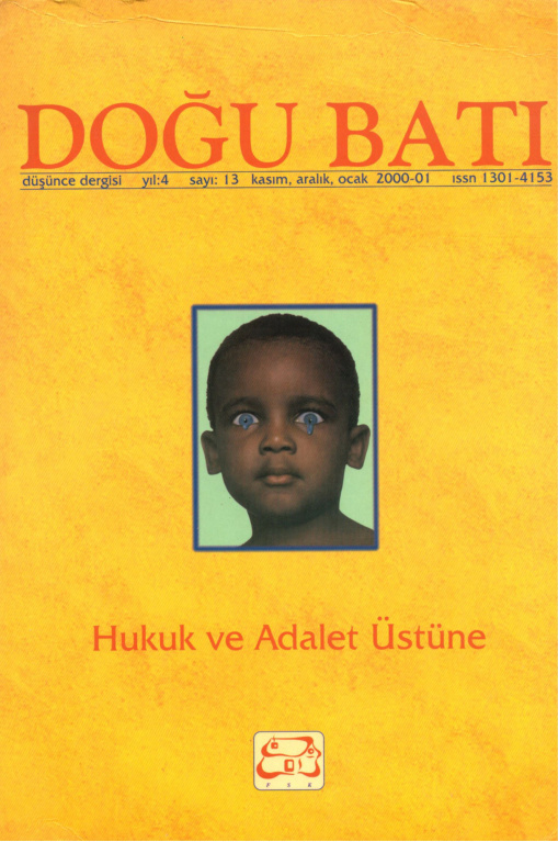 Doğu Batı Sayı 13: Hukuk ve Adalet Üstüne (Duplicate) PDF İndir – Kolektif