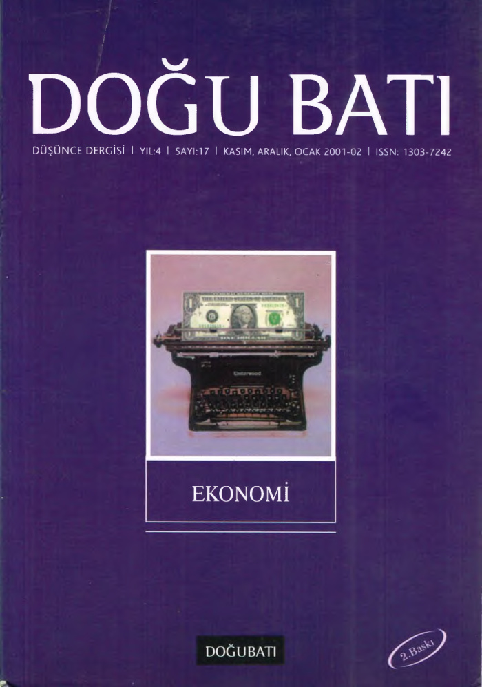 Doğu Batı Sayı 17: Ekonomi PDF İndir