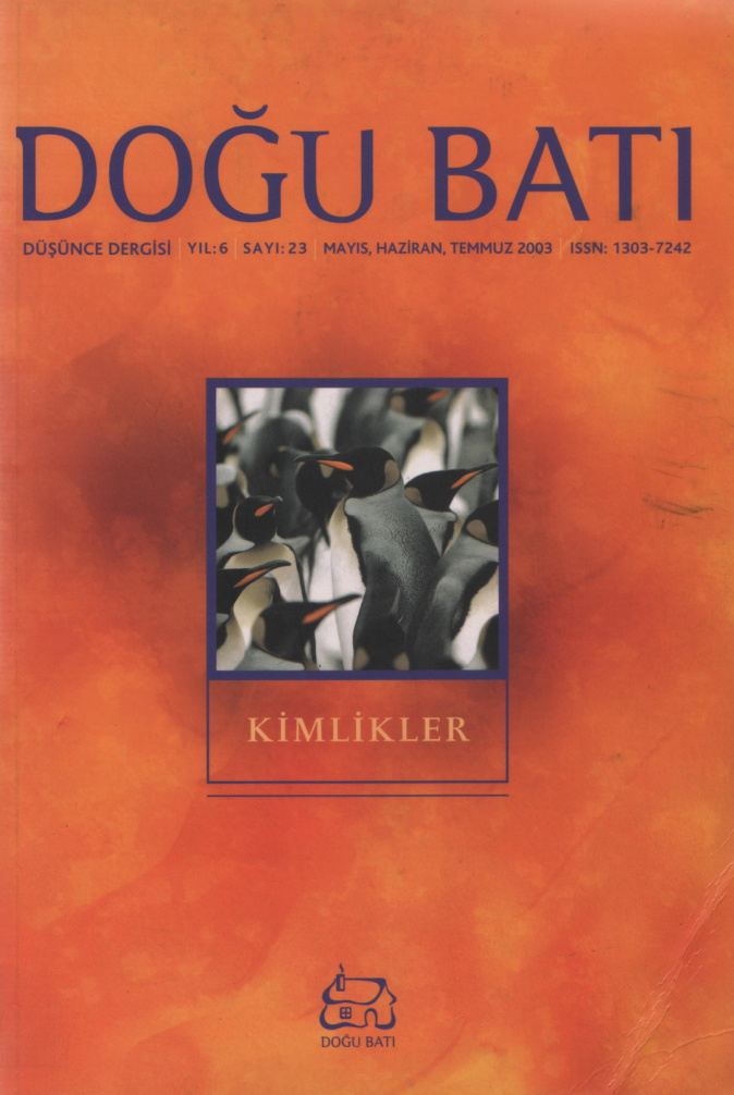 Doğu Batı Sayı 23: Kimlikler PDF İndir