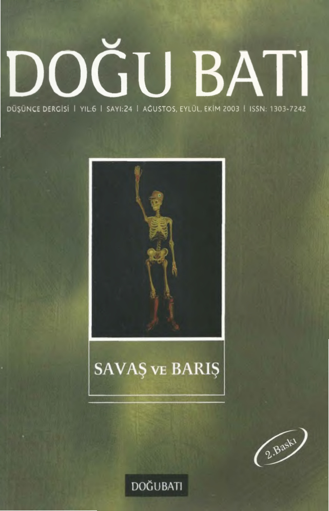 Doğu Batı Sayı 24: Savaş ve Barış PDF İndir