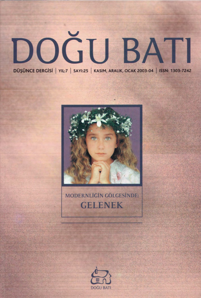 Doğu Batı Sayı 25: Modernliğin Gölgesinde Gelenek (Duplicate 2) PDF İndir