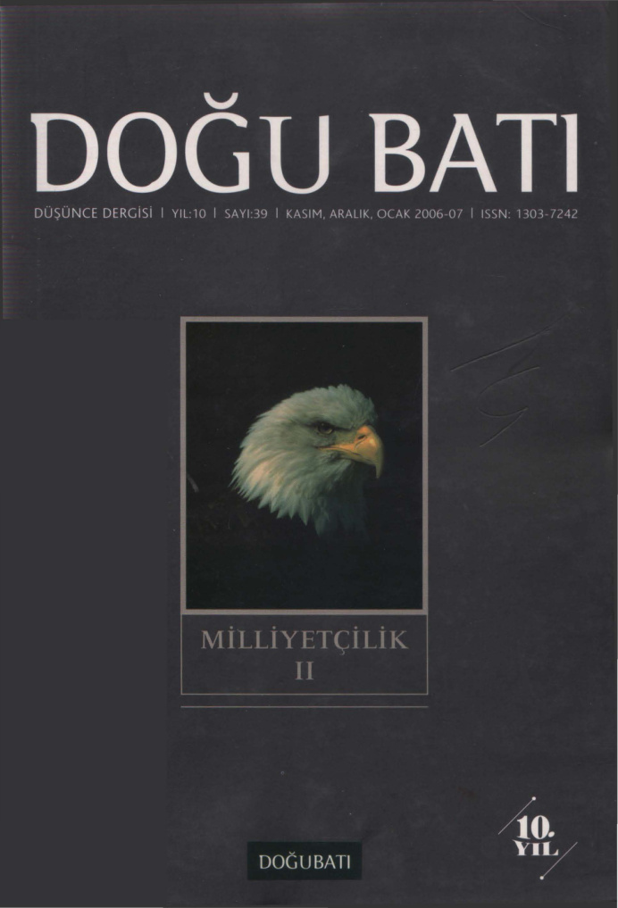Doğu Batı Sayı 39: Milliyetçilik II (Duplicate) PDF İndir