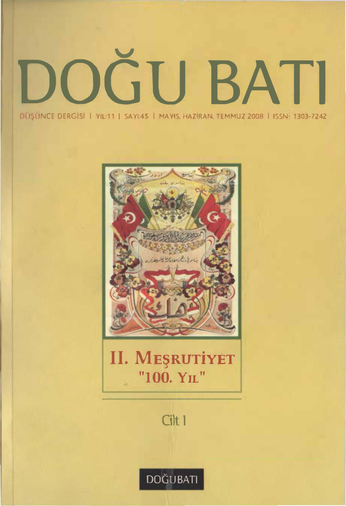 Doğu Batı Sayı 45: II. Meşrutiyet (100. Yıl) Cilt 1 (Duplicate 2) PDF İndir – Kolektif