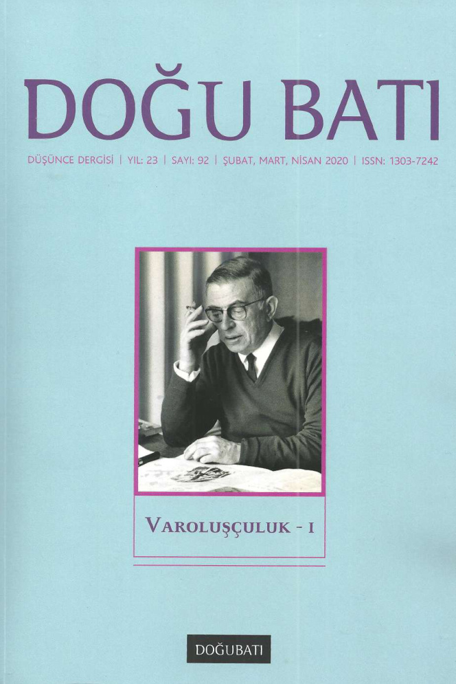 Doğu Batı Sayı 92: Varoluşçuluk 1 PDF İndir - Kolektif 1 Doğu Batı Sayı 92: Varoluşçuluk 1 PDF İndir