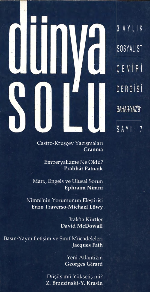 Dünya Solu: 3 Aylık Sosyalist Çeviri Dergisi Sayı 007 PDF İndir
