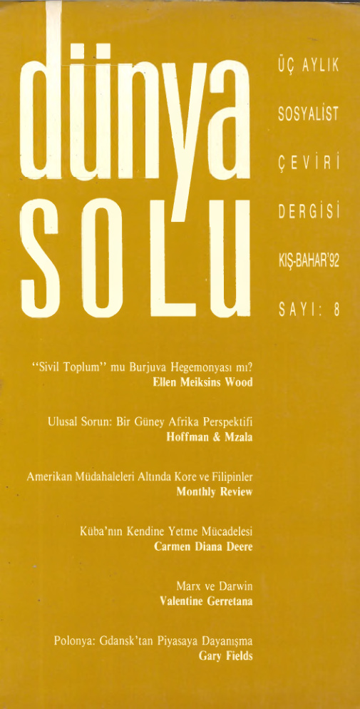 Dünya Solu: 3 Aylık Sosyalist Çeviri Dergisi Sayı 008 PDF İndir - Kolektif 1 Dünya Solu: 3 Aylık Sosyalist Çeviri Dergisi Sayı 008 PDF İndir