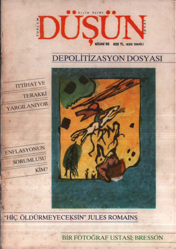 Düşün Sayı 025: Nisan 86 PDF İndir - Kolektif 1 Düşün Sayı 025: Nisan 86 PDF İndir