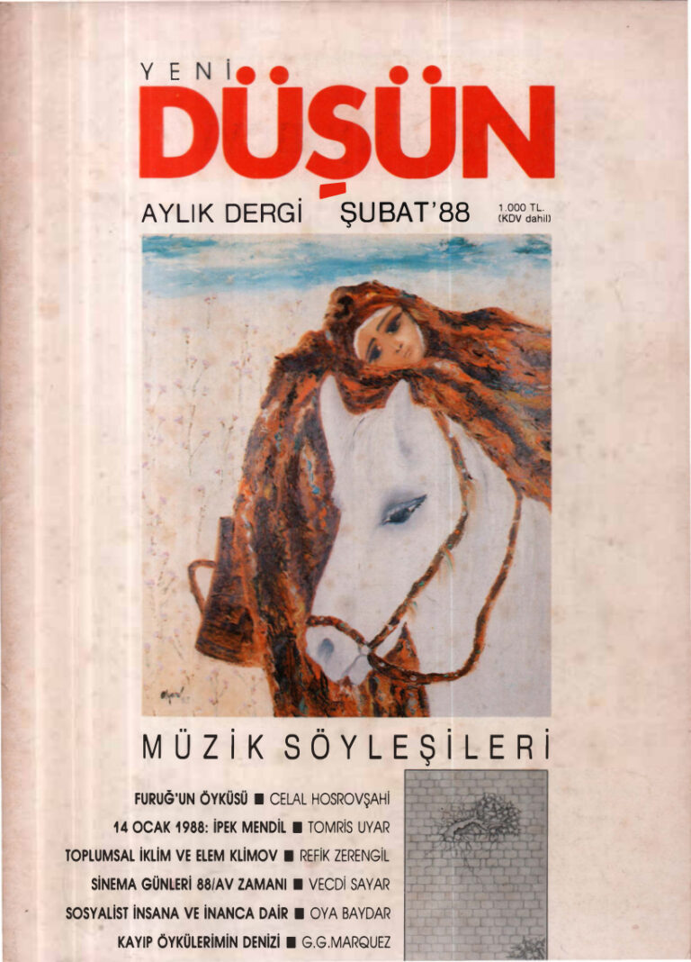 Düşün Sayı 047 Şubat 88 Kitap Kapağı