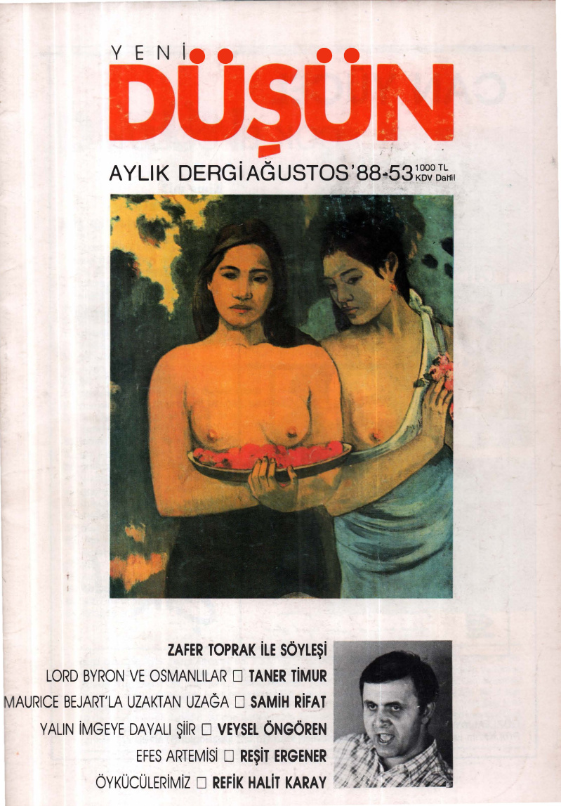 Düşün Sayı 053: Ağustos 88 PDF İndir