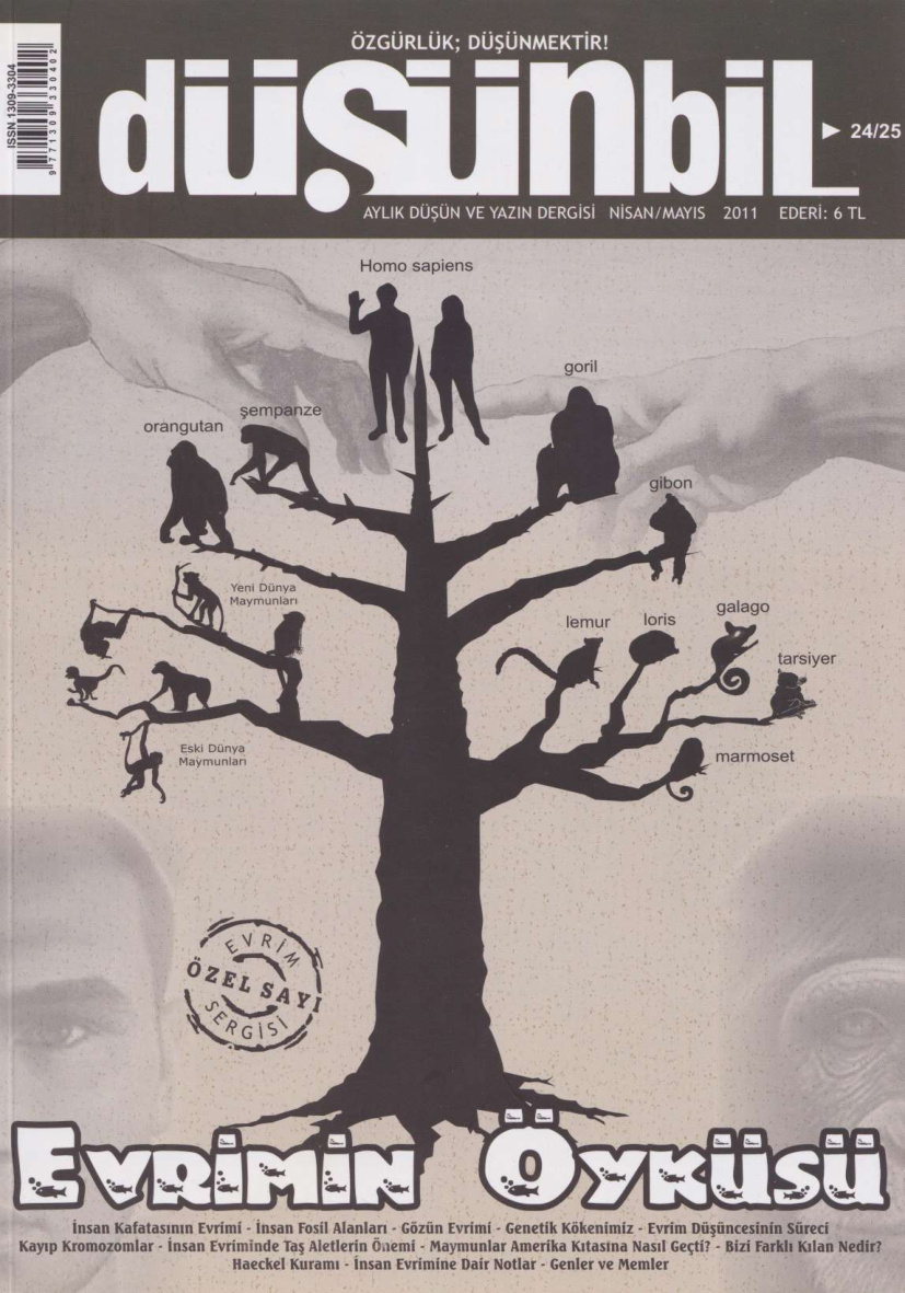 Düşünbil Sayı 024-025 Nisan-Mayıs 2011 Evrimin Öyküsü PDF İndir – Düşünbil Dergi