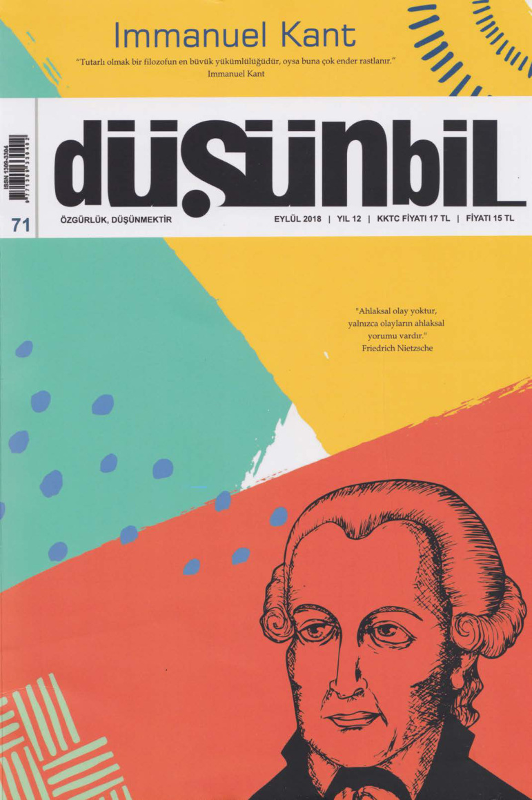 Düşünbil Sayı 071 Eylül 2018 Immanuel Kant PDF İndir - Düşünbil Dergi 11 Düşünbil Sayı 071 Eylül 2018 Immanuel Kant PDF İndir – Düşünbil Dergi