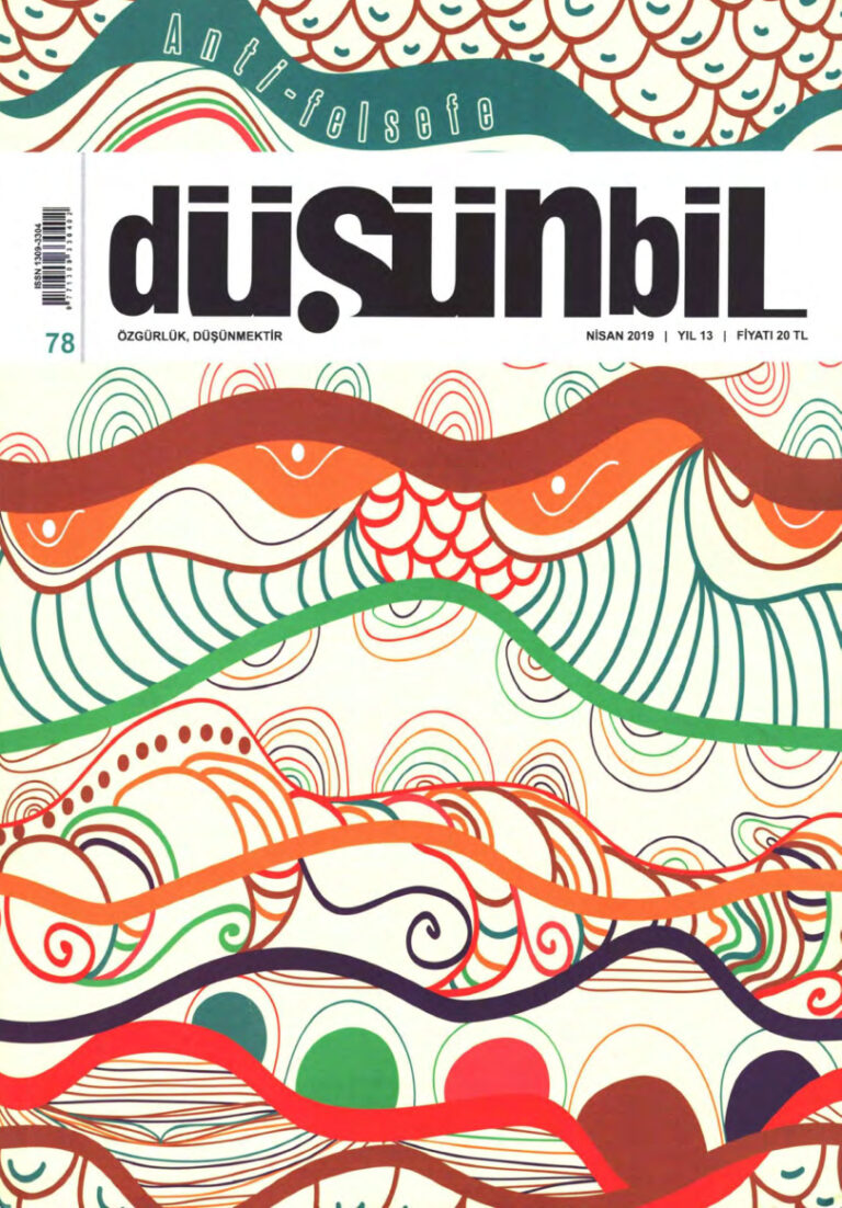 Düşünbil Sayı 078 Nisan 2019 Anti Felsefe Kitap Kapağı